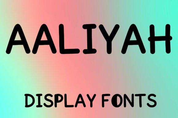 Aaliyah: The Playful Display Font for Modern Creatives