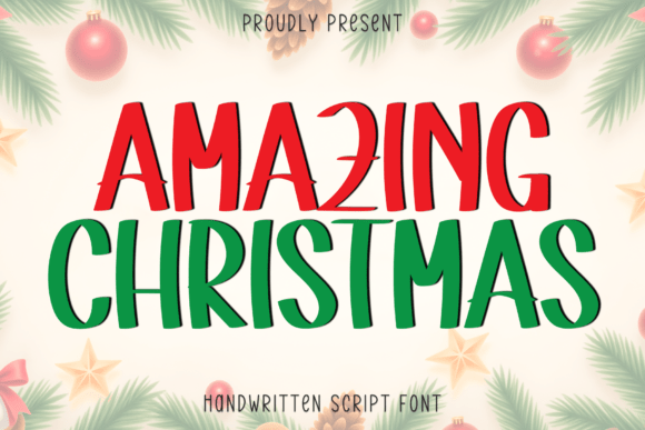 Amazing Christmas: A Handwritten Font That Feels Like a Cozy Holiday
