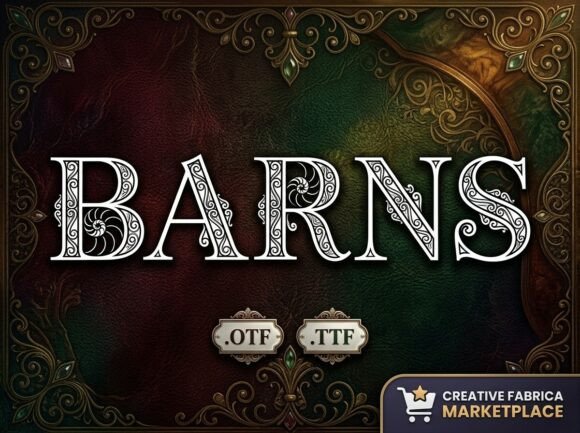 Barns: The Victorian Display Font for Luxury Branding