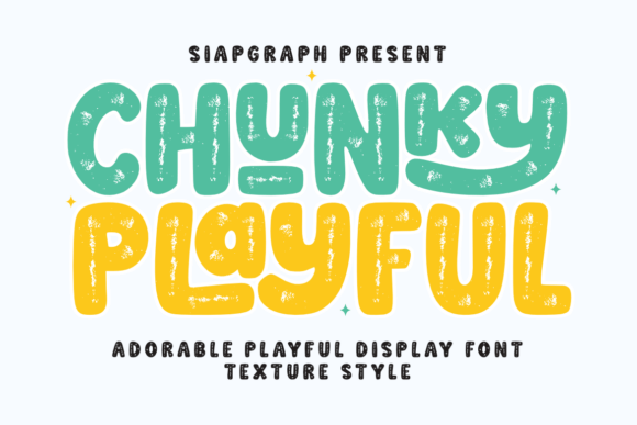 Chunky Playful Texture: A Font That Feels Like a Celebration
