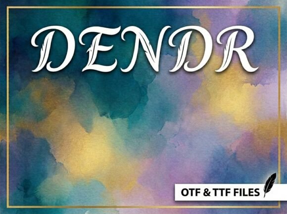 Dendr: A Display Font That Demands Attention