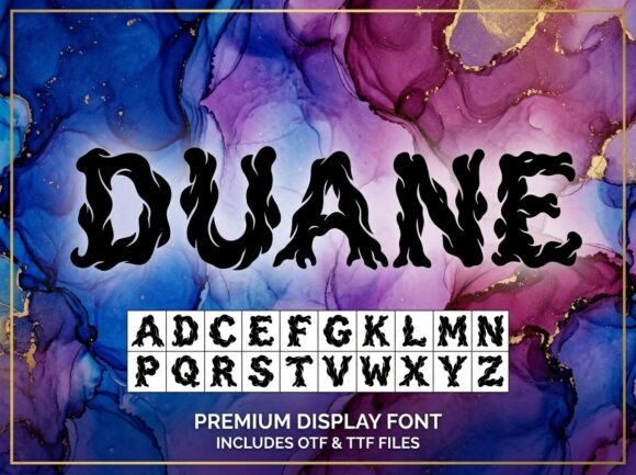Duane: The Liquid Display Font That Makes Brands Unforgettable