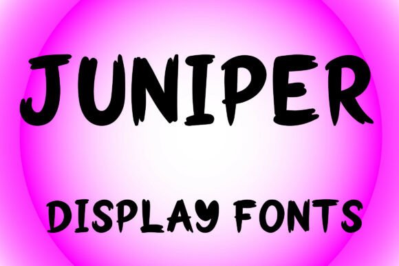 Juniper: A Bold Display Font for Modern Branding
