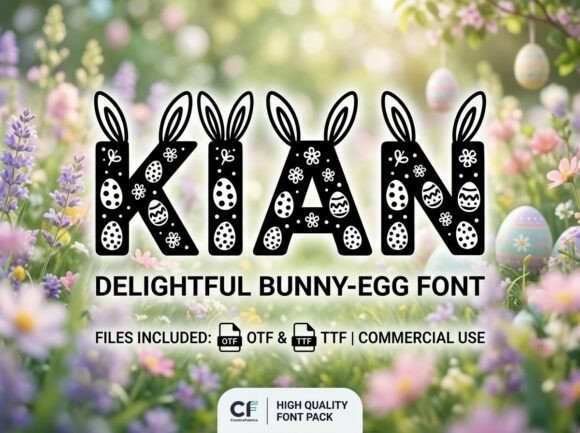 Kian: A Playful Typeface for Festive Spring Projects