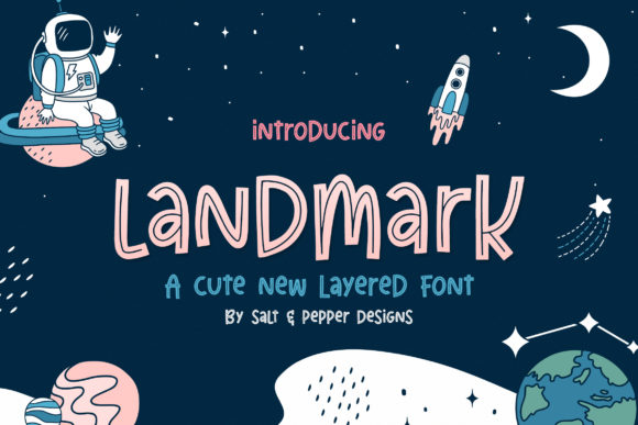 Landmark Trio: The Playful Display Font for Joyful Designs
