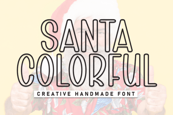 Santa Colorful: A Typeface with a Handmade Heart