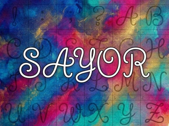 Sayor: A Bold Typeface for Headlines That Demand Attention